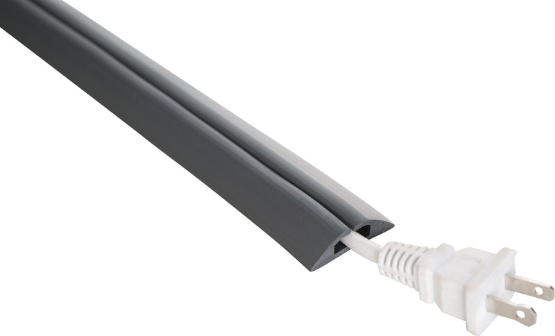 UT Wire 5 ft. Compact Cord Protector, Dark Gray