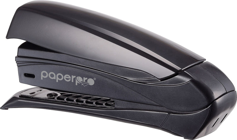 Bostitch Inspire™ Spring-Powered Desktop Stapler, 20-Sheet Capacity, Black