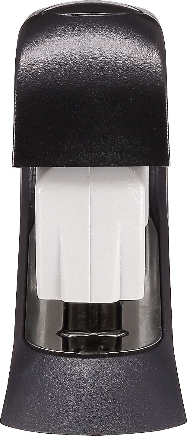 Bostitch InJoy™ Spring-Powered Compact Stapler, 20-Sheet, Half-Strip Capacity, Gray/Black (1510)