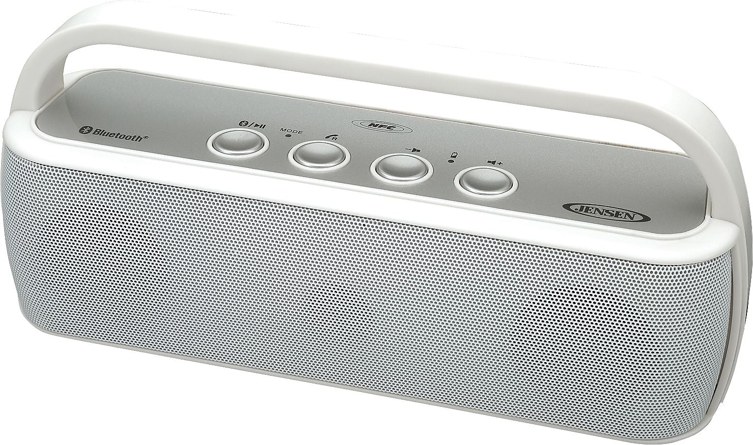 Jensen Portable Wireless Bluetooth Speaker, White (SMPS-627-W)