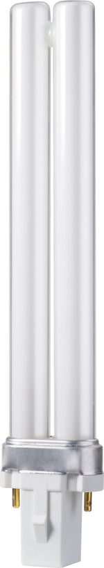 Philips Compact Fluorescent PL-S Lamp, 9 Watts, 2-Pin, Warm White, 10PK