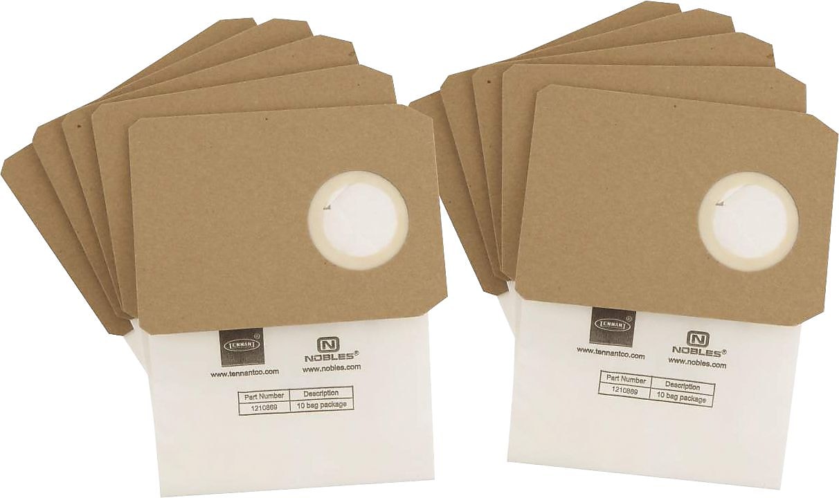 Tennant® Paper Filter Bags for SpeedGleam 5 & 7, 10/Pk