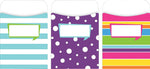 Barker Creek Happy Peel & Stick Library Pockets, 5.125" x 3.5", 30/Pack (LL1234)