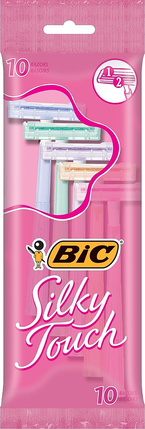 BIC Twin Select Silky Shaver, 10/Pack (STWP101)