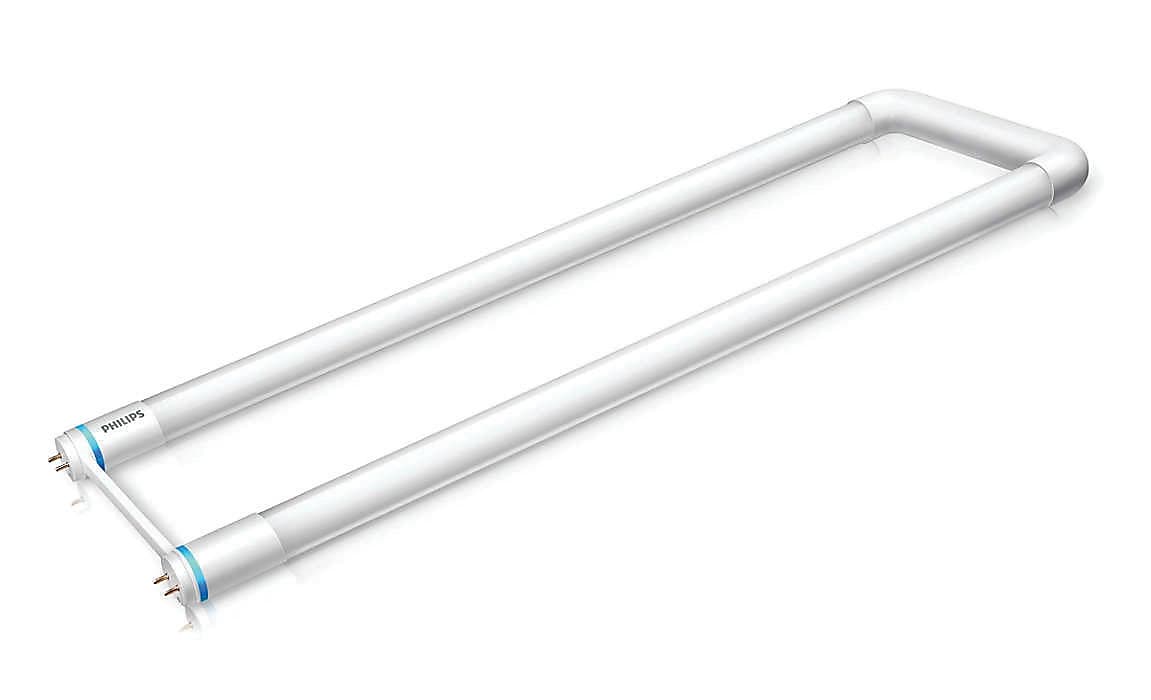 Philips LED Light Bulb, T8 U-bend, 13 Watt, 4000K, 10 pack