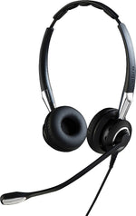 Jabra BIZ 2400 II Noise Canceling Stereo Headset Microphone, Over-the-Head, Black (2489-820-209)