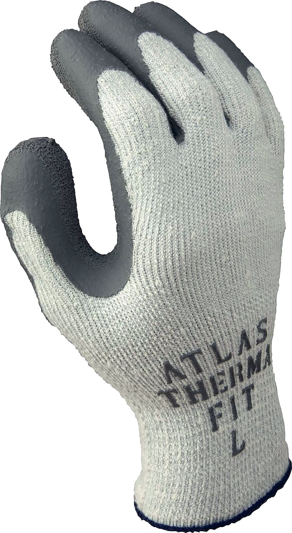 Showa Thermo 451 Polyurethane Coated Cold Resistant Cotton/Poly Gloves, XL, Gray, 24 Pairs/Pack (845-451XL-10)