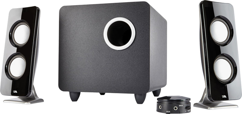 Cyber Acoustics CURVE Wireless Computer Speaker System, Black (CA-3610)