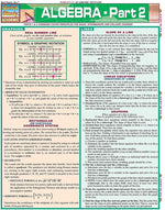 QuickStudy Laminated Algebra Reference Set, 8.5" x 11" (9781423215882)