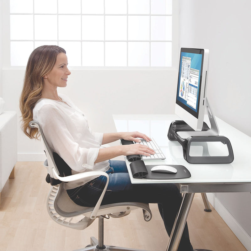 Fellowes I-Spire Series Monitor Stand, Up to 21" Monitor, Black (9472301)