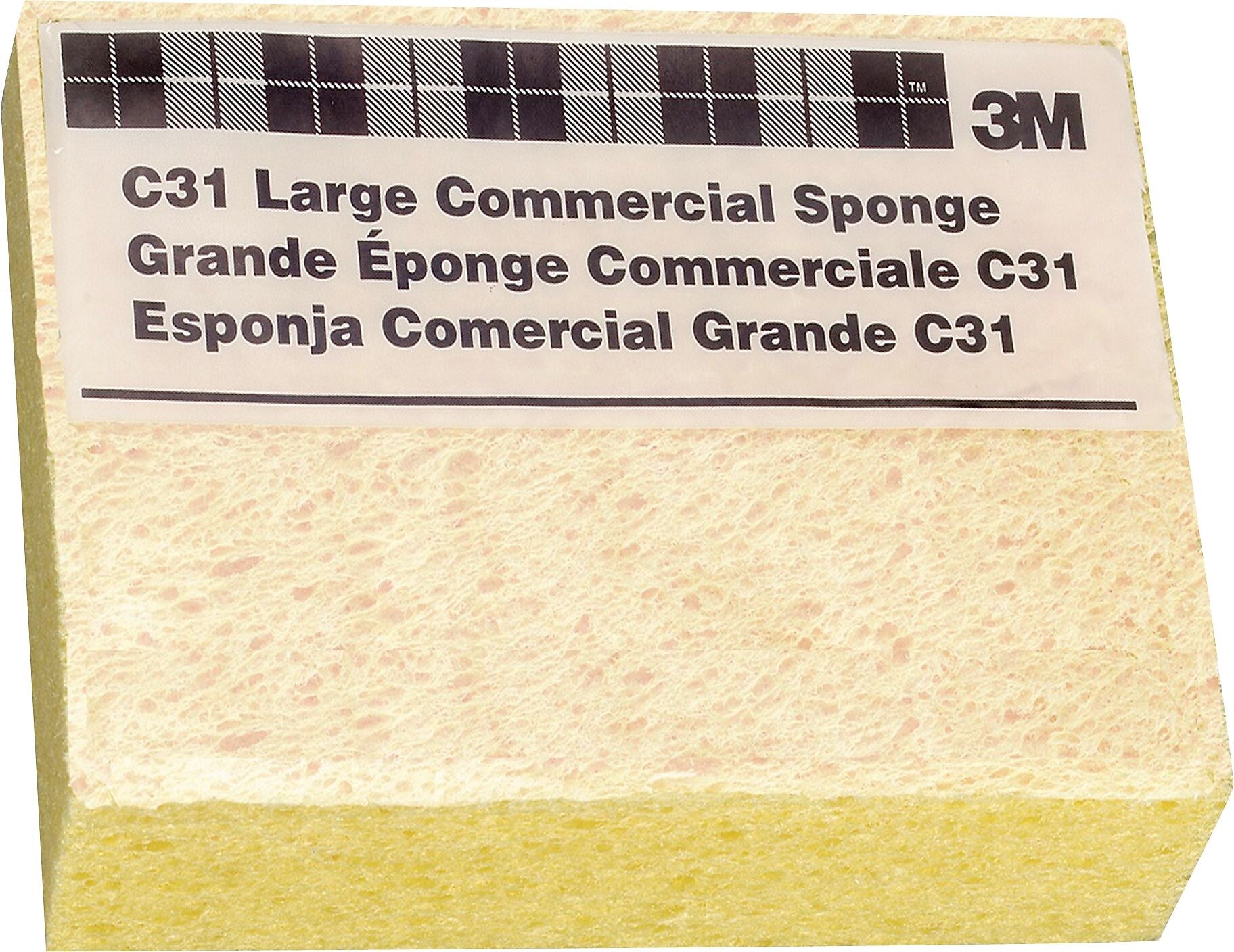 3M Commercial Size Sponge, 6" x 4.25" x 1.625", 24/CT