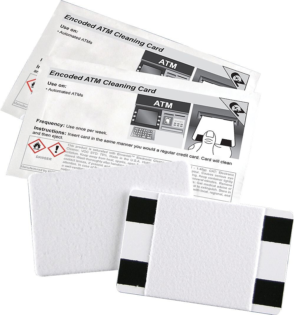Alliance Encoded ATM Cleaning Cards, 10 Cards/Box