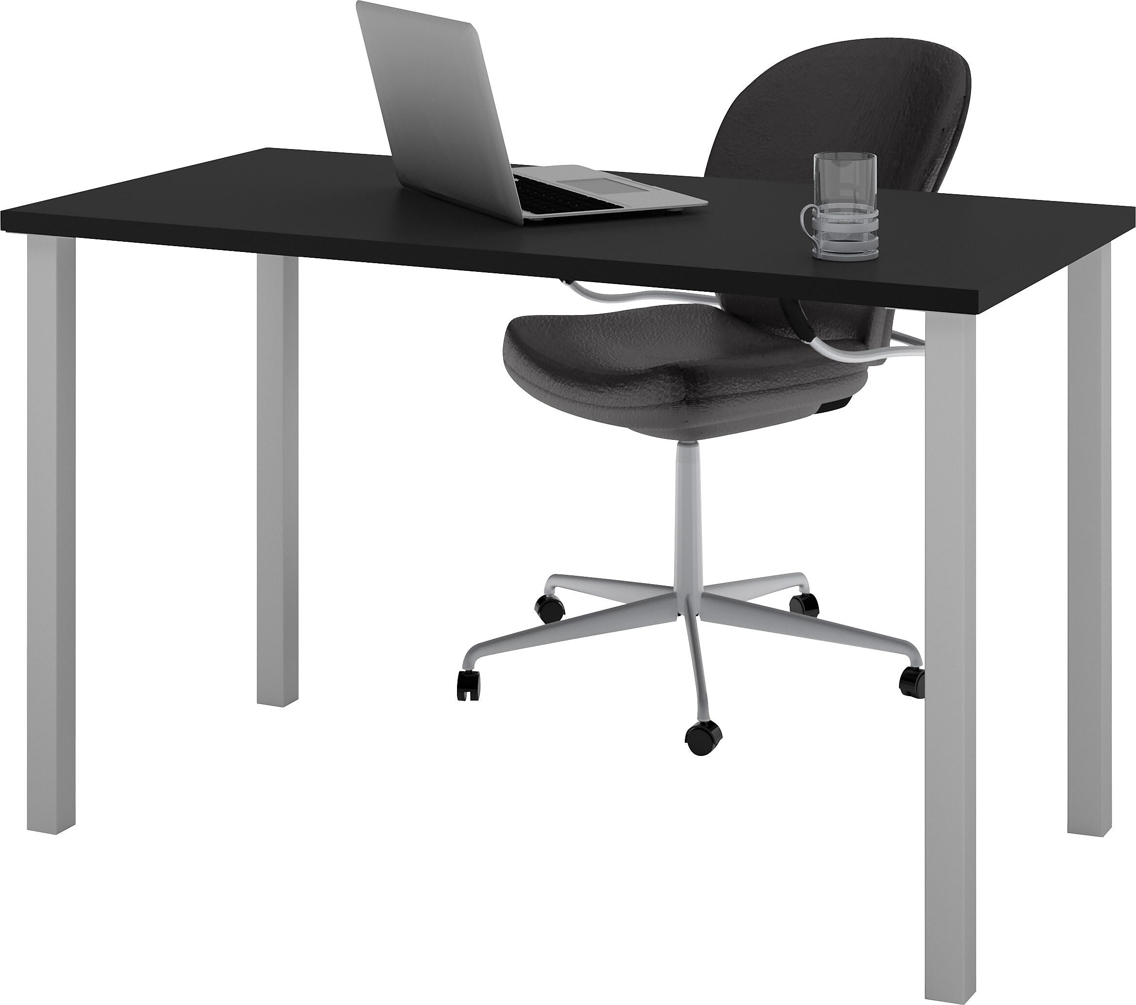 Bestar 48"W Table Desk, Black (65855-18)