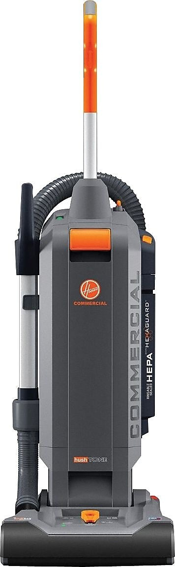 Hoover HushTone Hard-Bagged Upright Vacuum with Intellibelt, 15"