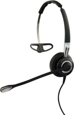 Jabra BIZ 2400 II Noise Canceling Mono Headset Microphone, Over-the-Head, Black (2406-820-205)
