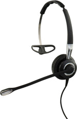 Jabra BIZ 2400 II Noise Canceling Mono Headset Microphone, Over-the-Head, Black (2486-820-209)