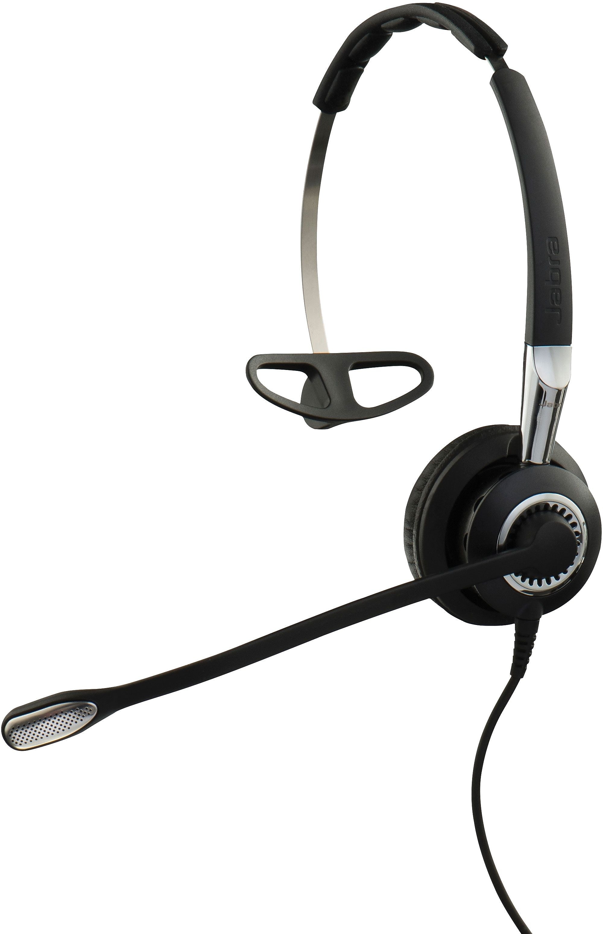 Jabra BIZ 2400 II Noise Canceling Mono Headset Microphone, Over-the-Head, Black (2486-820-209)