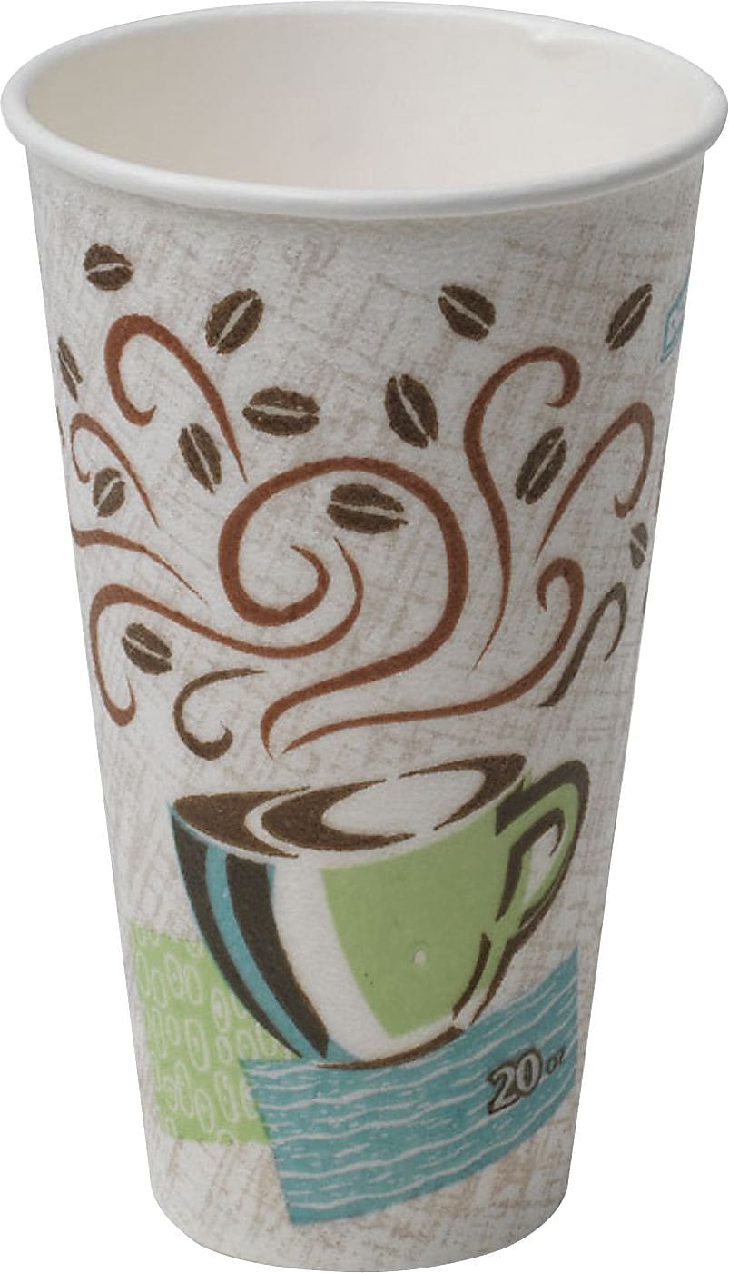 Dixie PerfecTouch Insulated Hot Cup by GP PRO, 20 oz., Coffee Haze, 500/Carton (5360CD)