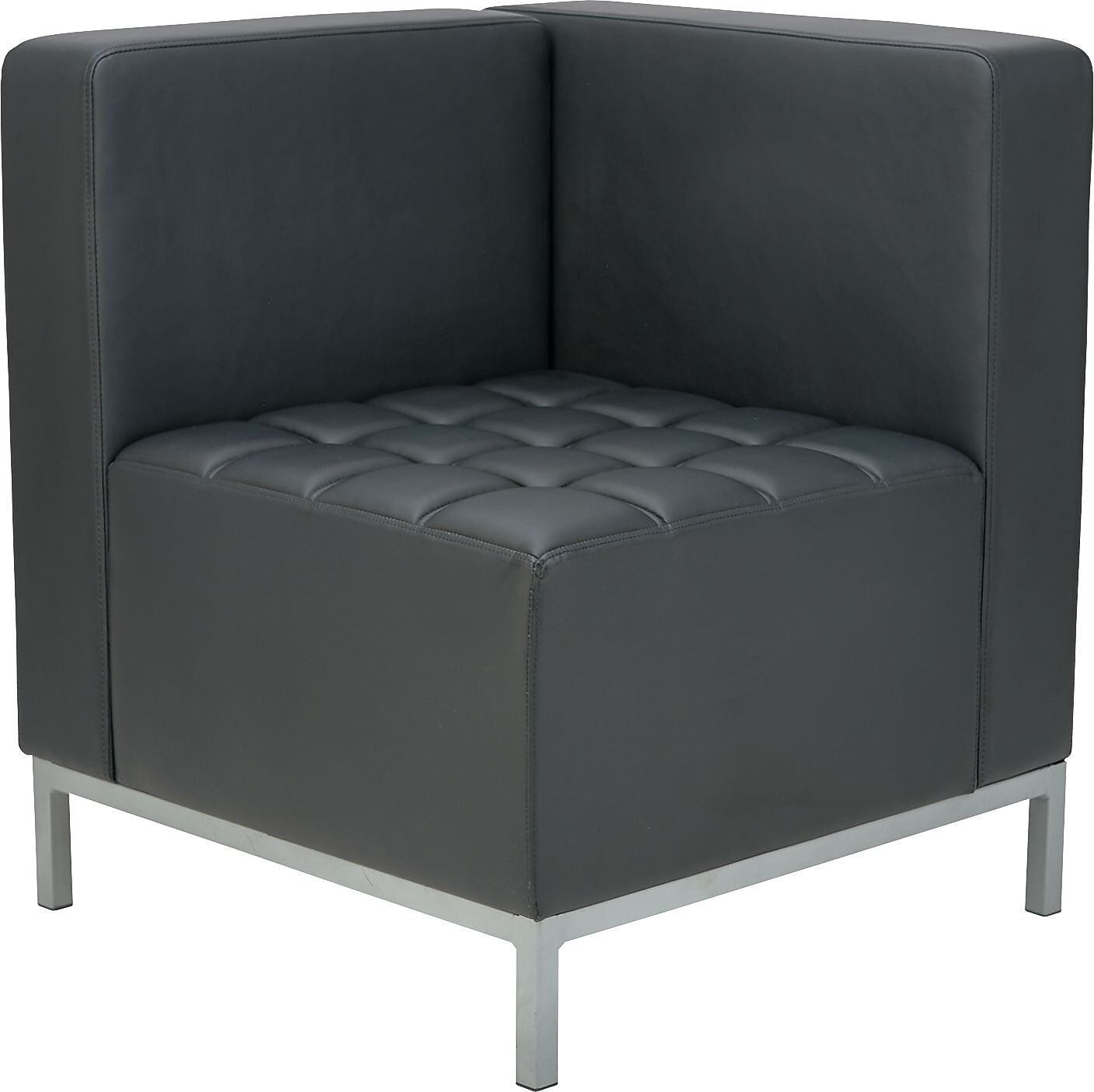 Alera® QUB Series Sectional, Corner, Black