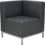Alera® QUB Series Sectional, Corner, Black