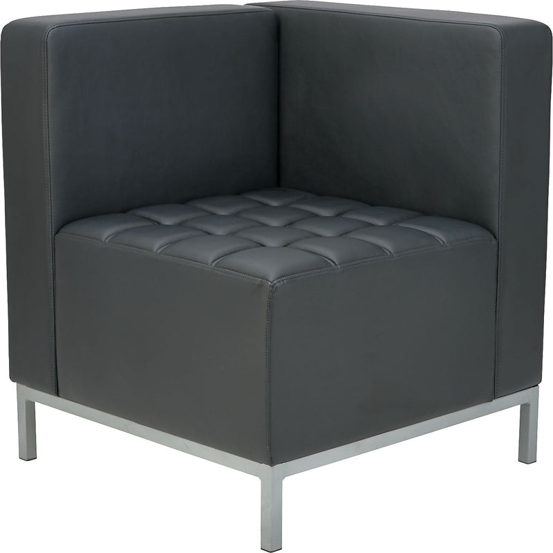 Alera® QUB Series Sectional, Corner, Black