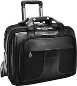 McKlein R Series, CHICAGO, Nylon, Patented Detachable Wheeled Laptop Overnight w/Removable Briefcase, Black (73585)