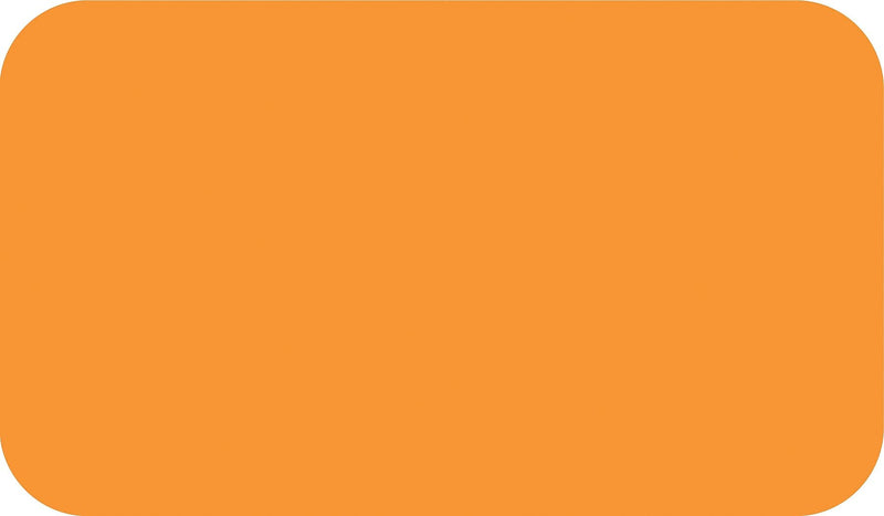 SPS Blank Color-Coding Label, Fluorescent Orange, 7/8"H x 1 1/2"W, 500 Labels/Roll
