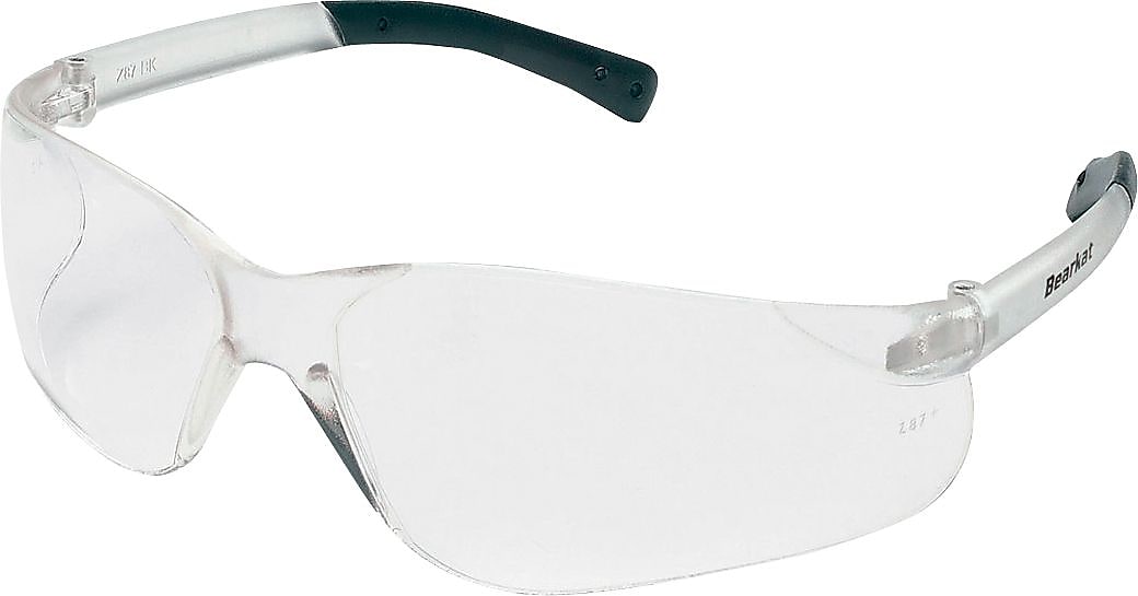 Crews BearKat Safety Glasses, Frost Frame, Clear Lens, 12/Pack (BK110AFJLS-XX)