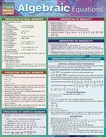 QuickStudy Laminated Algebra Reference Set, 8.5" x 11" (9781423215882)