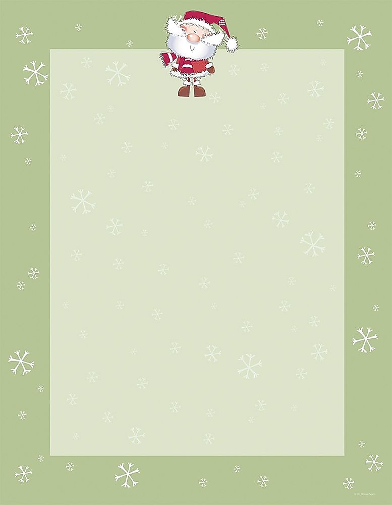 Great Papers! Holiday Stationery Merry Christmas Santa, 80/Count (2015053)