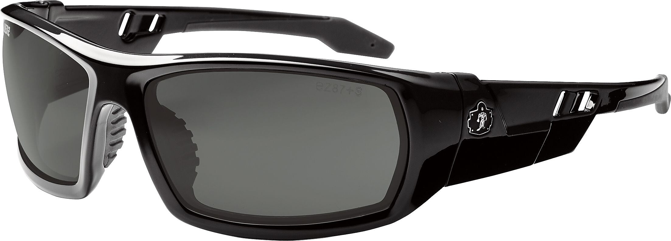 Ergodyne Skullerz ODIN Safety Glasses, Black, Smoke Lens (50030)