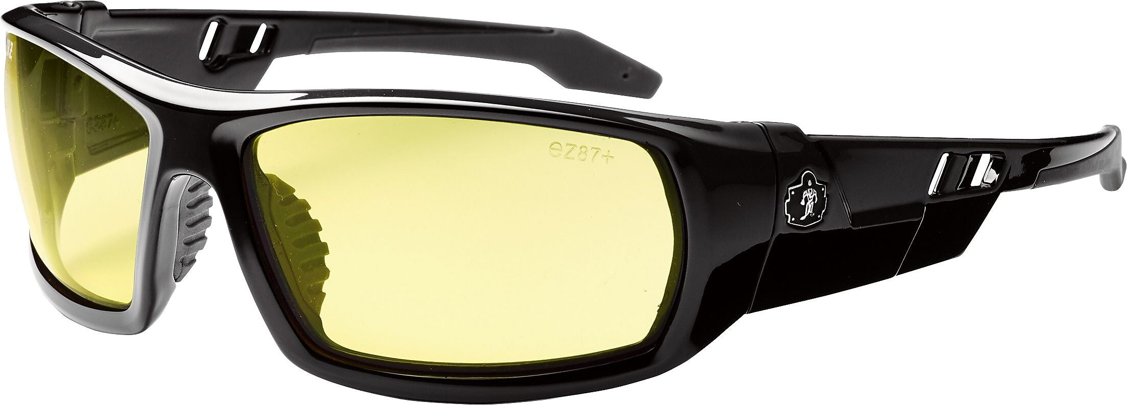 Ergodyne® Skullerz® ODIN Safety Glasses, Black, Yellow Lens