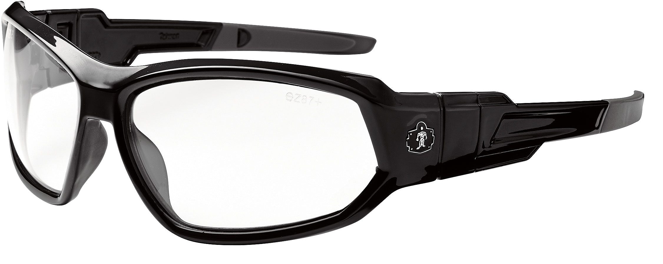 Ergodyne® Skullerz® LOKI Safety Glasses / Goggles, Black, Clear Lens