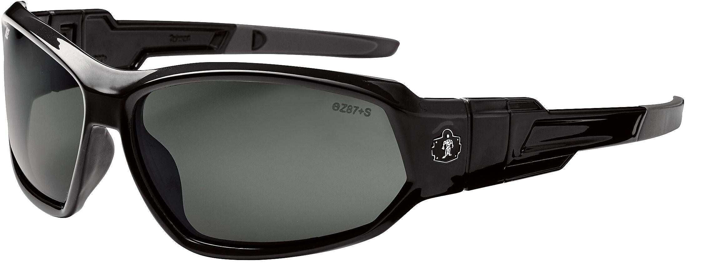 Ergodyne® Skullerz® LOKI-PZ Polarized Safety Glasses / Goggles, Black, PZ Smoke Lens