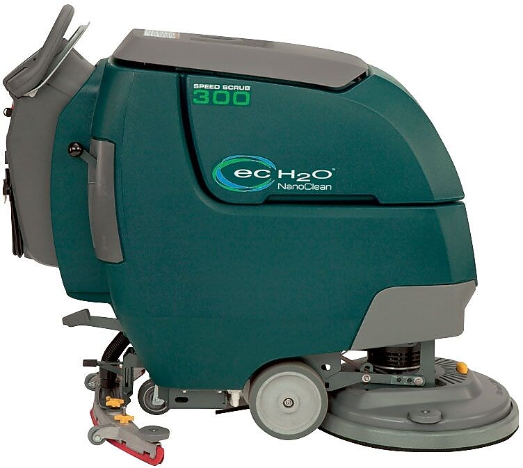 Nobles® Speed Scrub 300 Series Disk Automatic Scrubber, ec-H20 NanoClean, 20" Pad Assist