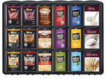 Flavia 18 Compartment Plastic Coffee Freshpack Merchandiser, Black (MDR9179)
