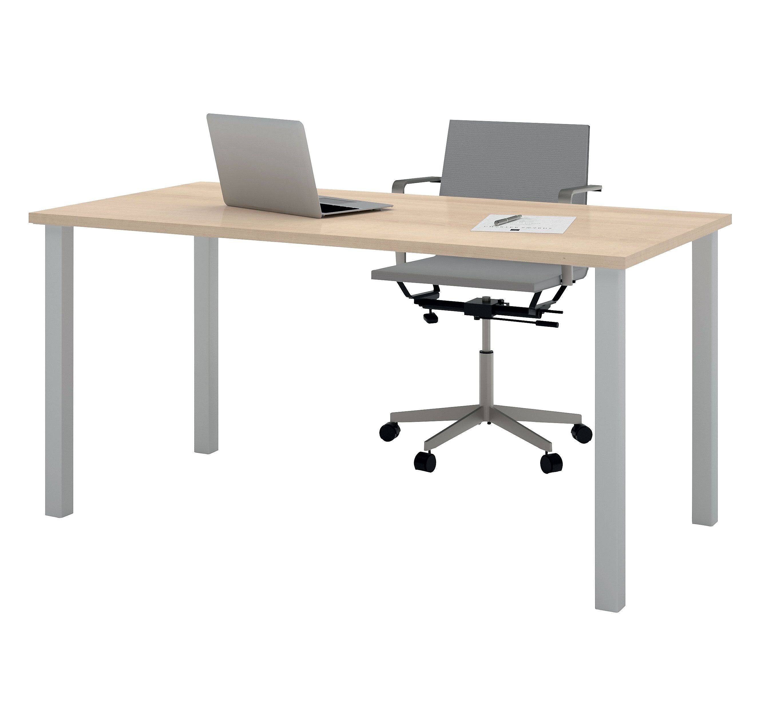 bestar Rectangular Activity Table, 60" x 30", Northen Maple (65865-38)