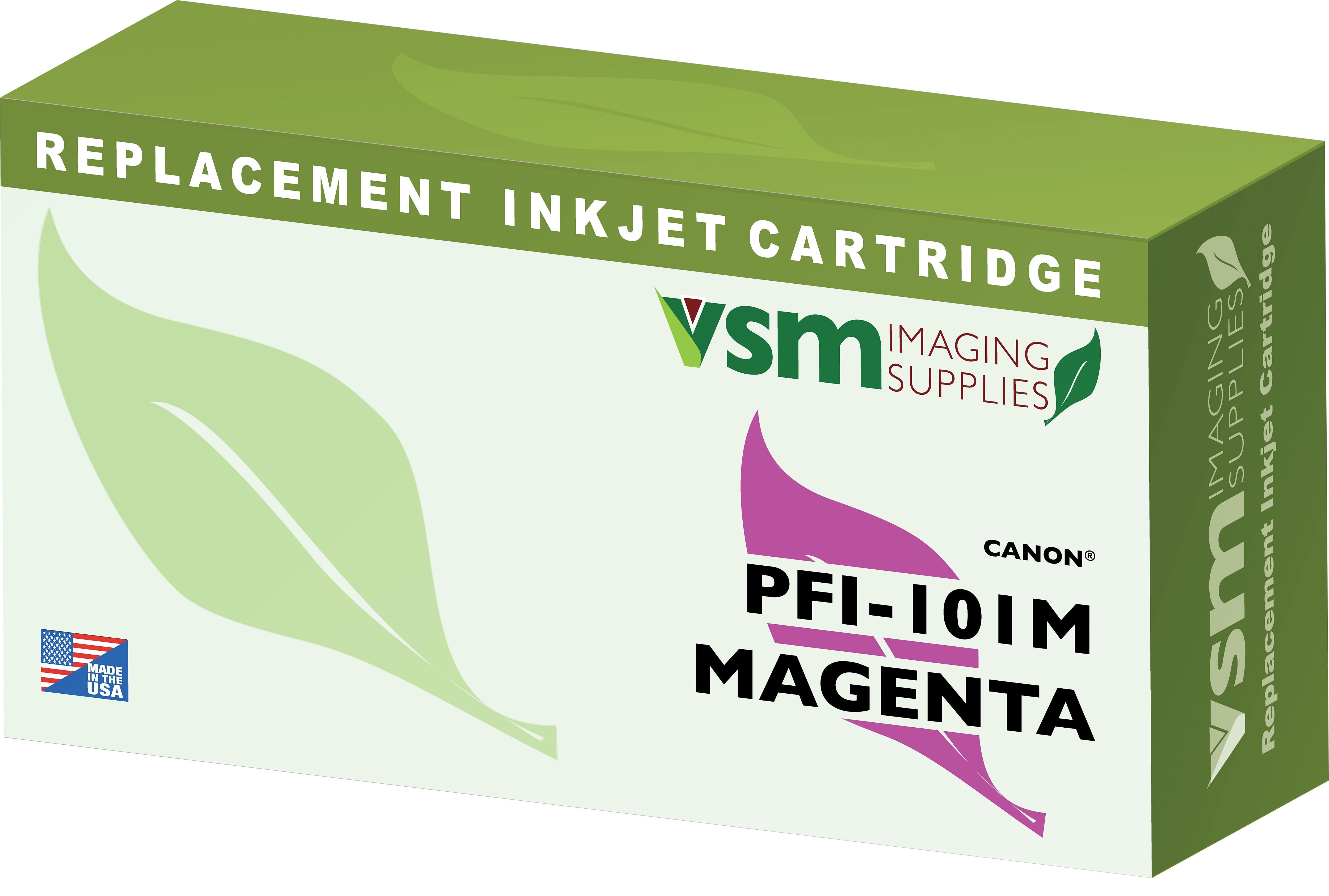 VSM Imaging Supplies Remanufactured Black Matte Standard Yield Ink Cartridge Replacement for Canon PFI-101MB (0885B001)