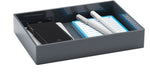 Poppin 1 Compartment Stackable Plastic Accessory Tray, Dark Gray (102708)