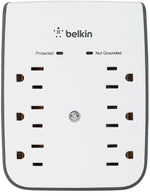 Belkin SurgePlus 6 Outlet Home/Office, 900 Joules, White (BLKBSV602TT)