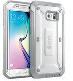 SUPCASE Samsung Galaxy S6 Edge Case - Unicorn Beetle Pro Rugged Holster Case - White/Gray