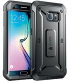 SUPCASE Samsung Galaxy S6 Edge Case - Unicorn Beetle Pro Rugged Holster Case - Black/Black