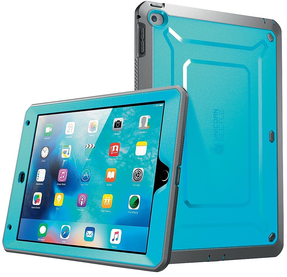 SUPCASE Unicorn Beetle Pro Rugged Case for Apple iPad Mini 4, Blue/Black