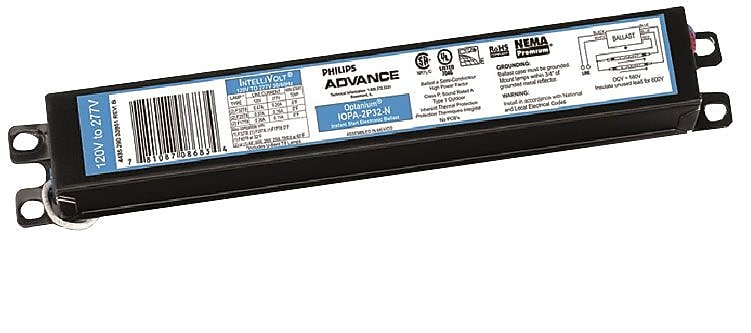 Philips Advance Fluorescent Electronic High Lumen Ballast, 3 Lamp, 32 Watts, Instant Start, 10PK
