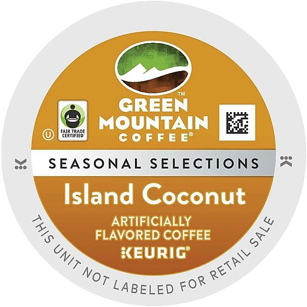 Green Mountain Coffee® Island Coconut® Coffee K-Cup® Pods, 96/Ct