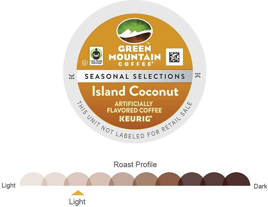 Green Mountain Coffee® Island Coconut® Coffee K-Cup® Pods, 96/Ct