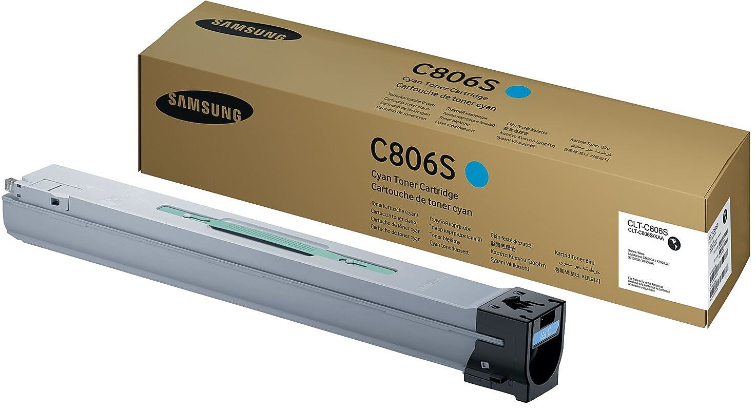 Samsung C806S Cyan Standard Yield Toner Cartridge (SS555A)
