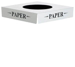 Safco® Square-Fecta Lid, Paper, Silver
