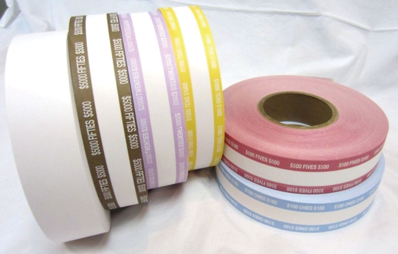 Currency Straps, $100, 10/Ct
