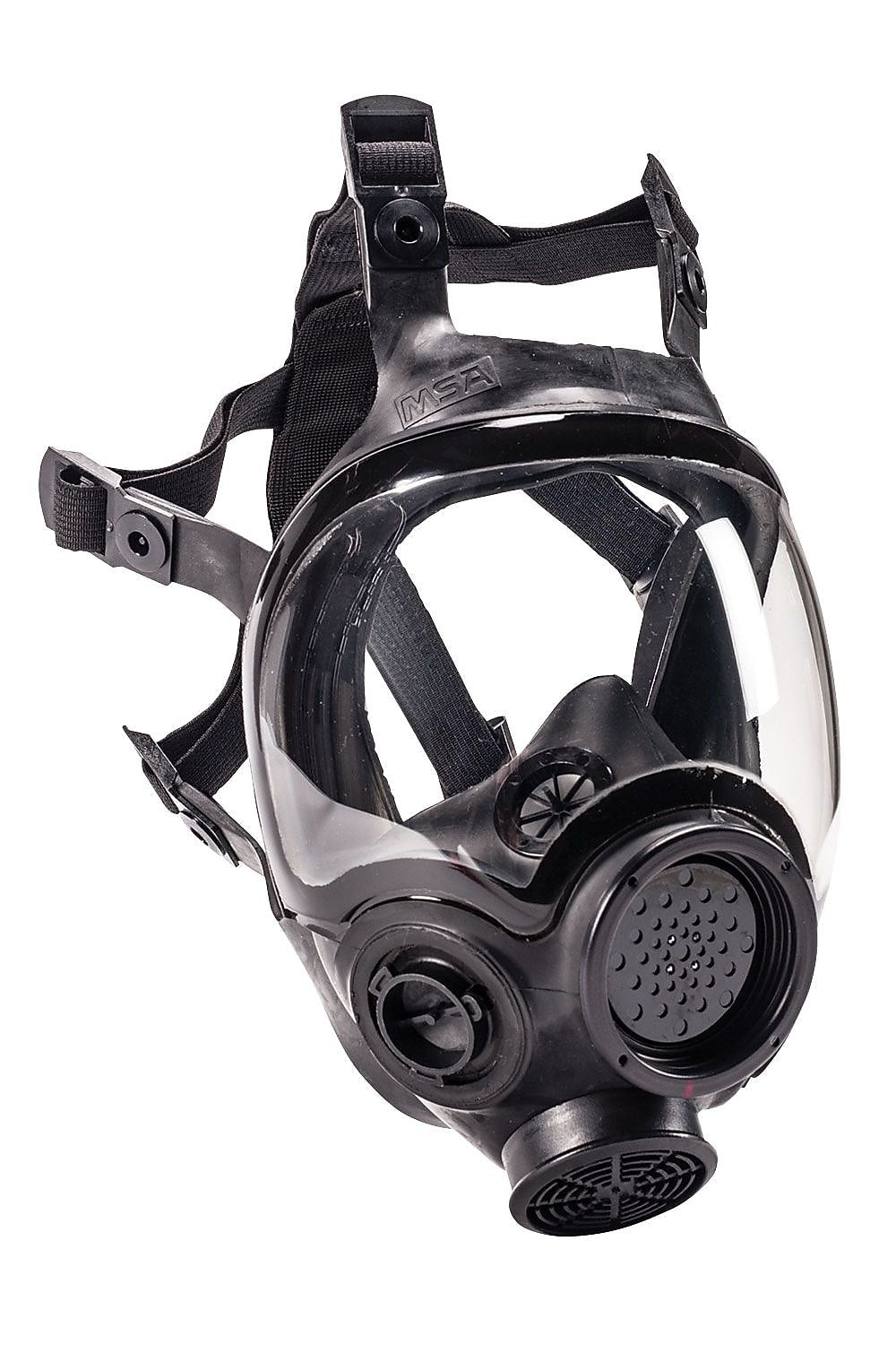 MSA® Hycar Rubber Full Facepiece With Nose Cup And Speaking Diaphragm, Medium, Black